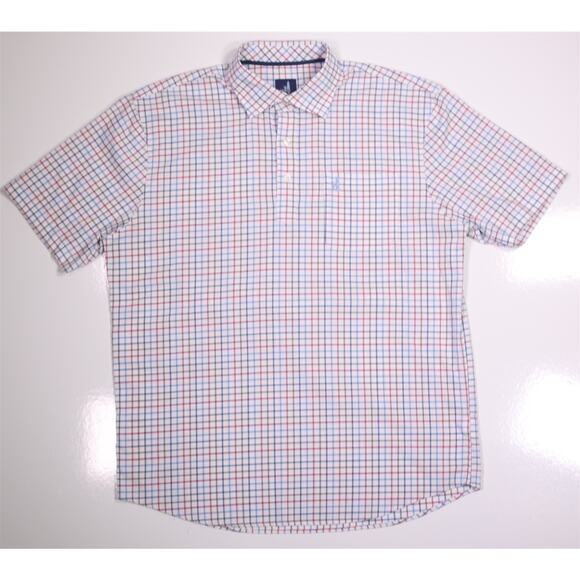 Johnnie-O Men's Prep-Formance Checkered Polo Shirt Large - Picture 3 of 8